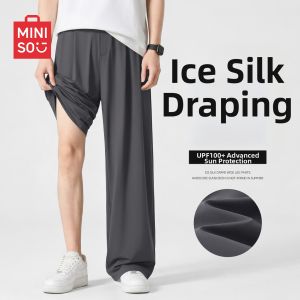 Miniso | Summer Ice Silk Sun Protection Drooping Trousers Straight Cut