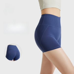 Spring Summer 2026 New Arrival Striped Shorts Womens Yoga Shorts High Waist Abdominal Traceless Shorts Sports Running Shorts