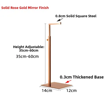 Adjustable Height Stainless Steel Handbag Display Stand
