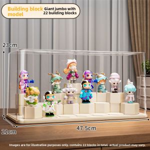 ASCOR | Transparent Labubu Collection Display Shelf