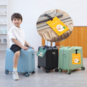 1pc Cute Cartoon Pattern Luggage Tag Buckle Strap Adjustable Soft Silicone Cover Label ID Address Holder Travel Accessories