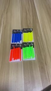 12/48PCS Bicycle Wheel Spokes Reflective Sticker Colorful Tube Warning Safety Light DIY Reflective Spokes Safety Kit for Cycling