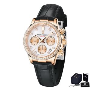 Pagani Design | PAGANI DESIGN Model PD1730 Classic Ladies Dress Watch 36MM Dial Women’s Quartz Wristwatch Japan TMI Movement Sapphire Crystal