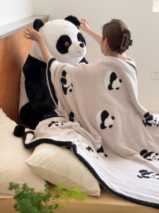 ผ้าห่มป่าแพนด้าฤดูร้อนแบบพิเศษผ้าห่มโซฟาผ้าห่มส่วนบุคคลผ้าห่มนอนผ้าห่มเย็นแบบลำลองผ้าห่มผ้าขนสัตว์ผ้าห่มปรับอากาศผ้าห่มสำหรับนอนหลับพักผ่อน