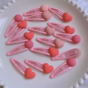 New Pink Children's Small Hairpin & Duckbill Word Clip: A Must-Have Summer Girl Fashion Accessory