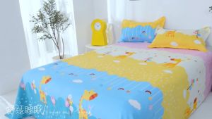 ชุดผ้า ปูที่นอน ลาย 63 พร้อม 360 องศา สวม 360 องศา แบบไม่รัดมูมมู ขนาด 3.5 ฟุต - 5 ฟู 6 ฟู