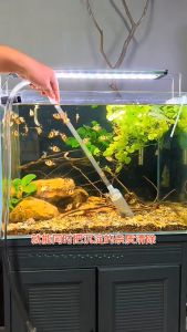 กาลักน้ำ เปลี่ยนน้ำตู้ปลา เครื่องดูดฝุ่น พร้อมวาล์วทางออก ทำความสะอาดกรวดและทราย 1m/1.4m/1.7m/1.9m/2.2m/2.6m