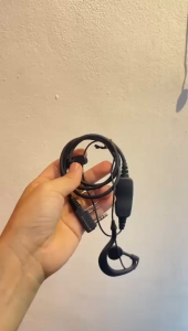 Dual Channel PTT Microphone Earpiece Earphone For Baofeng UV82
