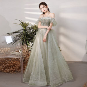 Evening Gown for Women Fairy Style Host Annual Party Slim Host Forest Adult Female Formal Dresses