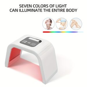 7 Colors Led Light Therapy Beauty Device For Face Neck Body Skin Care Rejuvenation Home Use Or Holiday Gift Idea