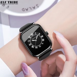 ELF TRIBE Womens Watch Business Casual Silicone Strap Waterproof Quartz Wristwatch