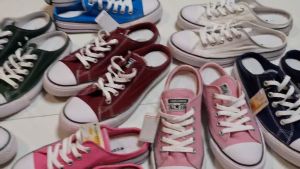Sepatu Flatshoes Wanita Slip On Cewek Terbaru 2023 Korean Style Karet Sneaker Kanvas Import Murah - Sepatu Slip On Wanita Clasik Elegant (IMPORT)