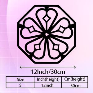 CIFbuy | CIFBUY Metal Wall Art Korean Pattern Iron Craft Sculpture Indoor Outdoor Home Office Fence Rustic Decor Accent Plaque