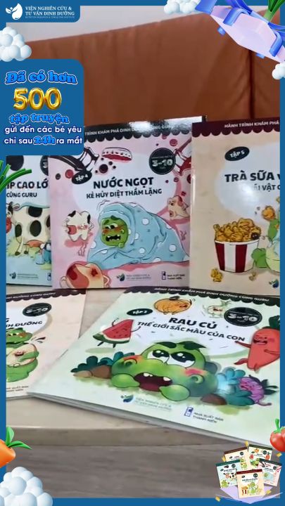 Truyện tranh dinh dưỡng cho bé "Hành trình khám phá dinh dưỡng cùng ...