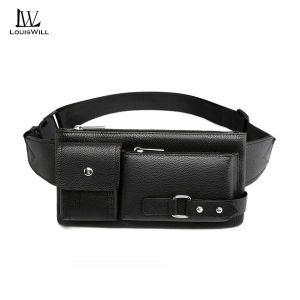 LouisWill Chest Bag Fashion Waist Bag Mens Chest Bag Waterproof Fitness Bag Large Capacity Casual Bag Phone Bag Outdoor Fitness Bag Travel Bag Business Bag