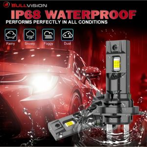 LED H4 H7 H11 LED Headlight Bulbs CANBUS Lights 6000K White 9012 9005 HB3 9006 Mini Lamp CSP Chip Wireless Car LED 12V Plug&Play