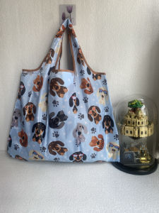 กระเป๋าผ้าใบยูนิคอร์ปอลีนขนาดใหญ่พับได้ กระเป๋าใส่ของสำหรับเดินทางแบบสะพายไหล่ข้างเดียว กระเป๋าใส่ของใช้ในครัวเรือน