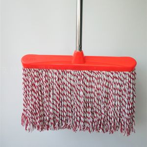 Large Wide Head Water Absorbing Cotton String Mop Old Style Long Row Drag Floor Cleaning Tool for Home Use Stainless Steel Handle