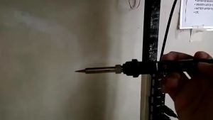 PAKET LENGKAP Solder listrik Iron Adjustable Temperature 60W with 5 Tips mata solder multifungsi
