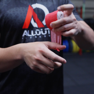 Grip Tape Red-Black | Hand Protection Tape for Weightlifting CrossFit Powerlifting Gym Use