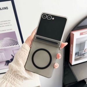 szhaiyu | Matte Magnetic Case Translucent Hinge Protection for Samsung Galaxy Z Flip 8 7 6 5 Z Flip7 FE Wireless Charging Shockproof Cover