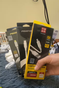 Cáp sạc Pisen USB-lingtning TypeC-lingtning và Type C - Type C dùng cho lphone lpad điện thoại máy tính bảng