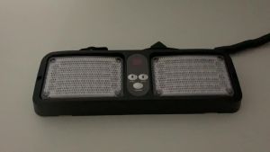 Red Blue 86 LED Sun Visor Emergency Strobe Lights 12 Flashing Modes Car Windshield Flash Light Flasher 12V