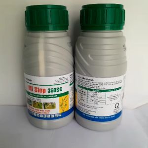Thuốctrừ bệnh Mi Stop 350SC chai 240mlAzoxystrobin 200g/l+Difenoconazole 150g/l) ĐẶC TRỪ BỆNH LEM LÉP HẠT ĐẠO ÔN THÁN THƯ PHẤN TRẮNG RỈ SẮT VÀNG LÁ KHÔ VẰN Mộc Farm