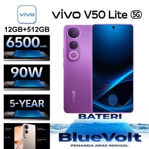 vivo | VIVO V50 Lite 5G Lightweight Camera Smartphone 12GB RAM 512GB Storage 6500mAh Battery Long Standby Ultra-Thin Design
