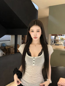 Summer New Design Stripe Youthful T-Shirt