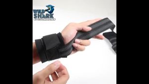 WildShark Power Lifting strap สแตรปส์รัดข้อมือยกน้ําหนัก (ขายเป็นคู่) ถุงมือฟิตเนส บาร์ยกน้ําหนัก Grips STRAPS WRIST Support GYM Training Glove fitness