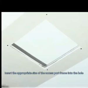 (COD) Aluminum alloy access port ceiling support plate inspection hole ceiling cover wall access holeWHITE MANHOLE COVER NEW MODEL 45CM*45CM MACDESIGN