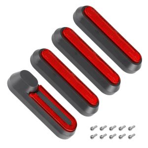 4Pcs Electric Scooter Rear Side Wheel Cover Reflective Stickers for Xiaomi M365 1S Essential Pro 2 Replacement Spare Parts