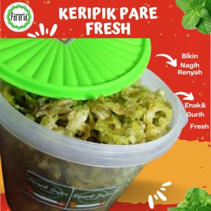 [CEMILAN LEBARAN] Keripik pare toples 5 liter/500g renyah gurih fresh best seller