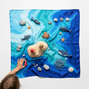 babyfun.edu | Toddler Pretend Play Creative Sensory Silk Scarf