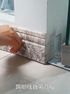 3D Baseboard Self-Adhesive Skirting Waist Line Pattern Embossed Foam Wall Sticker 5mm thicked Background Border Strip Corner Decor Line Ceiling Decoration Edging Sticker Wall Border Stickers Home Decor Vinyl Decals Decoration Edging Sticker 2.3m