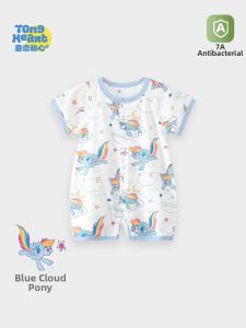 TONGLIANCHUXIN | Cotton Short Sleeve Thin Infant Jumpsuit