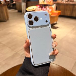 AO.HU | Magnetic Magsafe Compatible iPhone Case Cloud Cyan Large Window