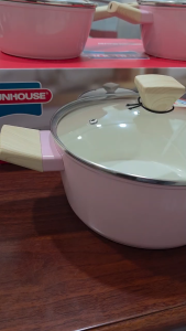 Bộ nồi phủ sứ NANO đáy từ SUNHOUSE SHG7979MP1 - Đáy từ dùng được với mọi bếp