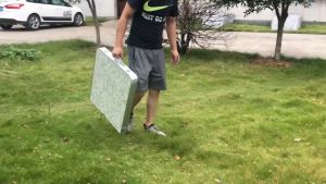 Black 120 x 60CM Folding Camping Table Foldable Picnic Table Outdoor Banquet Buffet Table Meja Kerusi Lipat Berkelah