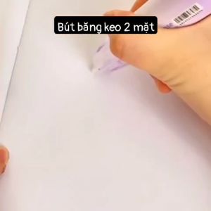 Băng keo 2 mặt dạng kéo có đầu bấm - Băng dính dạng kéo 2 mặt