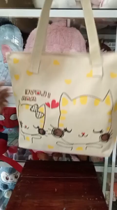 Túi tote hoạt hình mèo Love mom dễ thương