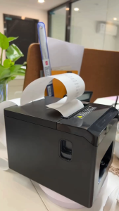 80MM เครื่องพิมพ์ใบเสร็จ Grab Lineman wongnai Loyverse เครื่องปริ้นบลูทูธ 160mm/s เครื่องพิมพ์บลูทูธ USB/LAN/Bluetoothเครื่องพิมพ์ความร้อน ไม่ต้องใช้หมึก ธ รองรับAndroid iOS