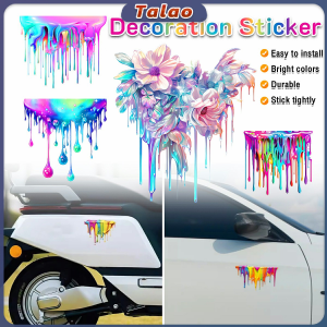 Car Window Decal Car Fluid Paint Decoration Sticker Motorcycle Personalized Car Exterior Accessories