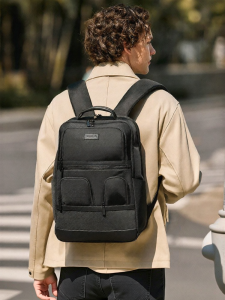 Pierre Cardin | Large Capacity Business Commuter Travel Backpack for Men with Laptop Function