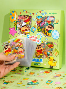 Crayon Shinchan Stickers Gift Box Series Cute Cartoon Anime Decorative Paper Crafts Girls Children Toy Guka Stickers Phone Case DIY