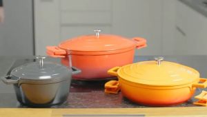 STONELINE® Cocotte Roaster Casserole Dish Oval 32x25 cm Cherry Red | with Lid