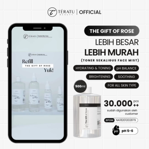 TERATU BEAUTY (Ukuran Besar) The Gift of Rose Soothing & Brightening Toner - 500 ml