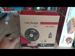 Kipas Advance DF-1601 2in1 Kipas Angin Dinding Meja Kipas 16 Inch Low Watt