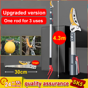 3/4m Gunting pokok Fruit picking scissors fruit picker with long pole Pruning shears Pruning Tools